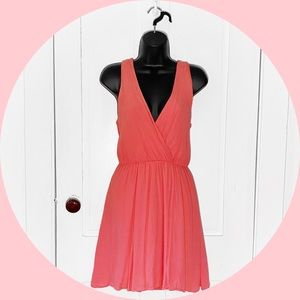 Everly coral pink mini dress